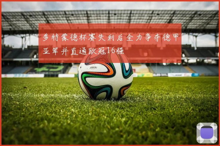 多特蒙德杯赛失利后全力争夺德甲亚军并直通欧冠16强